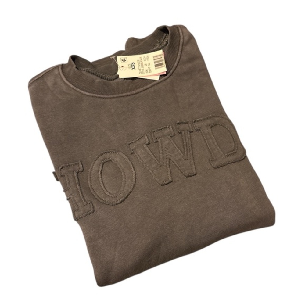 Zoe + Liv Brown 'Howdy' Crewneck Sweater - XXS